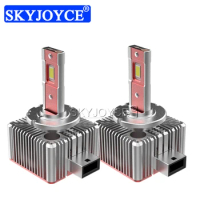 SKYJOYCE 2PCS D1S Car LED Headlight D3S D4S D2S D5S D8S Canbus LED Lamp 6000K White 70W 24000LM Replace HID Auto Headlamp Bulbs