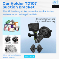 Suction Cup Mount Holder Kamera Aksi Action Camera Car Front Side Window Sunroof Bracket 360 Degree 