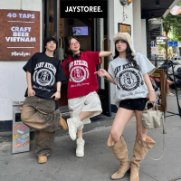 Áo thun cổ tròn form rộng nam nữ unisex  Áo phông boxy Brand Jaystoree