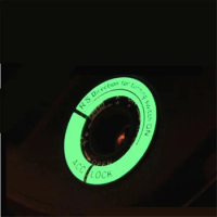 car 3D Gel Glow Key Ring Sticker for Ford Ka Fusion Focus F-150 Transit Ranger Mustang