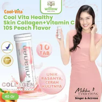 Vitamin - Cool Vita Healthy Skin Collagen+Vitamin C 10S Peach Flavor 40Gr