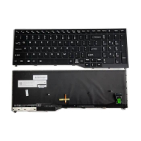 New US Layout For Fujitsu Lifebook U757 U747 Backlight Laptop Keyboard Original 92TDH8186