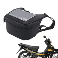 Motorcycle Front Storage Bag Wrist Bag Phone Case Storage Bag Motorcycle Front Cloth Bag Adjustable For Motorcycle Scooter
