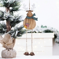 圣誕節掛件圣誕樹裝飾吊飾咖啡廳客廳商場景氛圍裝扮道具鈴鐺麋鹿