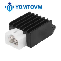 4 Pin 12V Voltage Regulator Rectifier For 50cc 70cc 90cc 110cc 125cc 150cc GY6 Pit Dirt Bike Motorcycle Moped Scooter ATV Quad