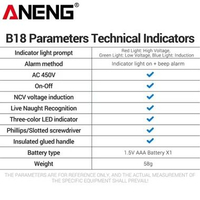 ANENG Obeng Tespen Tester Pen Highlight Voltage With 3 Indicator - B18, Menyelamatkan Anda dari Baha