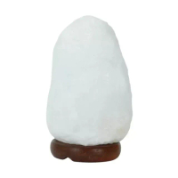 【礦世奇鹽】雪白色巴基斯坦鹽燈3kg-5kg(小夜燈、夜燈、鹽燈、燈、桌燈、風水、巴基斯坦玫瑰鹽)