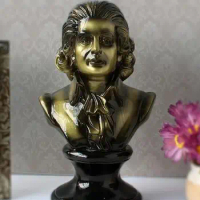 COMPOSER HOME ORNAMENT PERSONAGE ADORNMENT MUSICIAN MOZART FURNISHINGS ART MATERIAL LUDWIG VAN BEETHOVEN HOME SCULPTURE STATUE