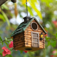 【附發票】鳥窩 鳥籠 寵物籠創意小鳥房子戶外鳥窩室外庭院鳥屋戶外庭院擺件別墅園林花園裝飾