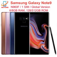 Samsung Galaxy Note9 Note 9 N960F 6/8GB RAM 128/512GB ROM 6.4" NFC Exynos Original 4G LTE Octa Core Cell Phone