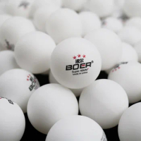 BOER 3 Stars Ping Pong Balls Seamless 40+ New ABS Material High Elasticity Professional Training Table Tennis Balls 20/50/100pcs