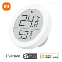 Xiaomi Qingping Thermometer Hygrometer Support Bluetooth Electronic Ink Screen Home Smart Sensors Work With Apple Homekit Thrad