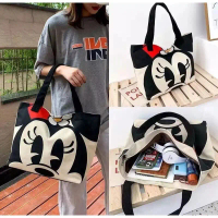 ￼TOTE BAG WANITA DISNEY MICKEY/ MINNIE MOUSE TOTE BAG LUCU RESLETING
