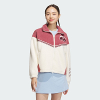 adidas 愛迪達 外套 女款 運動外套 絨毛外套 三葉草 亞規 VRCT PF JKT W 粉白 JD6370