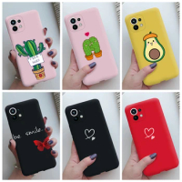 For Xiaomi Mi 11 Lite 5G NE 11i 11T Pro Case Cute Cat Love Heart Bumper Cover For Xiaomi Mi 11 11i Mi11 Lite 11t pro 5G NE Case