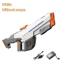 Electric Water Gun Fully Automatic With Continuous Lighting High-Capacity Toy Guns， Summer Pool Outdoor Toys for Kids Adults