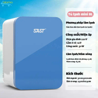 Tủ Lạnh Mini 8L- Tủ Lạnh Mini Gia Đình Làm Lạnh Nhanh, Tiết Kiệm Điện