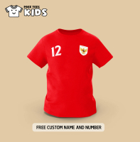 Koas Anak TImnas Custom, Kaos Timnas Anak Custom Premium Cotton 24s
