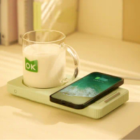 New mokkom Thermostatic coasters Wireless charging coasters heating warm cup Electric thermal insulation heating milk 55 degrees