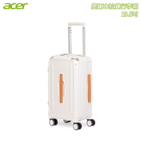 Acer 宏碁 墨爾本拉鍊行李箱 19.5吋 奶油白