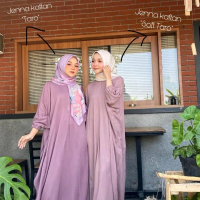 Kaftan Jenna - Busana Muslim Wanita Lebaran - Gamis, Dewasa, Dress, Pesta, Atasan, Rayon, Remaja