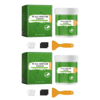 Wall Repair Paste Nail Hole Filler Wall Putty With Scraper Wall Repair Joint Compound Quick Drying Strong Covering Sandpaper &amp;