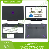 New Laptop Part For HP Pavilion Gaming 15-CX Purple TPN-C133 LCD Back Cover Front Bezel Palmrest Hinges Bottom Repair Replace