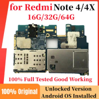 Original Motherboard for Xiaomi Redmi Note 4 4X Mainboard with Fulll Chips Logic Board for Redmi Note4x Global Tested Working