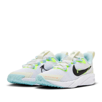 【NIKE 耐吉】運動鞋 童鞋 中童 兒童 STAR RUNNER 4 NN PS 白螢光黃 HQ3470-101