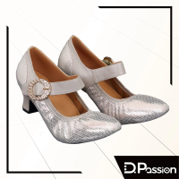 【D.Passion x 美佳莉舞鞋】45005 玫瑰金羊皮 1.8吋(摩登鞋)
