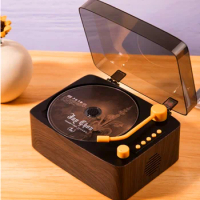 Multifunctional Bluetooth 5.0 Retro CD Player High Fidelity MP3 Music Speaker Portable Charging DVD player with remote control
