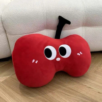 Big Eyes Apple Sofa Pillow Bedroom Bedside Cushion Plush Doll New Year Gift