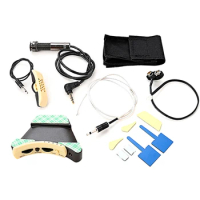 Microphone Sound Hole Equalizer Piezo Pickup Kit For Acoustic Folk Classical Guitar