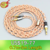 4 Core 1.7mm Litz HiFi-OFC Earphone Braided Cable For Oppo PM-1 PM-2 Planar Magnetic 1MORE H1707 Sonus Faber Pryma LN008100