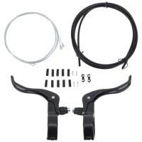 Bike Brakes Set Replacement Complete Kit Cables for Mountain Bikes Road Bikes 31.8mm Installation Diameter