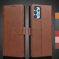 Wallet Flip Cover Leather Case for Samsung Galaxy A32 4G / A32 5G Pu Leather Phone Bags protective Holster Fundas Coque