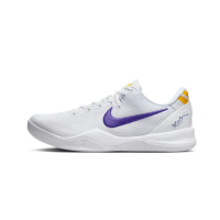 【NIKE 耐吉】籃球鞋 Nike Kobe 8 Protro Lakers Home 湖人隊主場 白紫鉤 男鞋 HF9550-100