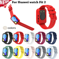 Silicone Band for Huawei Watch FIT2 Strap Smartwatch Accessories Replacement Wrist bracelet correa huawei watch fit2 2022 Strap