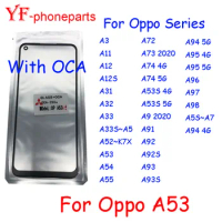 Front Glass OCA For Oppo A3 A11 A12 A12s A31 A32 A33 A52 A53S A54 A55 A72 A73 A74 K7x A9 A91 A92 A93 A94 A95 A96 A97 A98 2020 5G