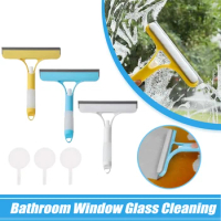 3 In 1 Glass Cleaning with Spray Bottle Wipe Shower Screen Clean Bathroom Window Cleaning Tool Multi-Purpose Door Car Windshield