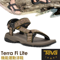 TEVA 男 Terra Fi Lite 水陸機能涼鞋.雨鞋.水鞋.耐磨運動織帶(含鞋袋).溯溪鞋_野地彩色