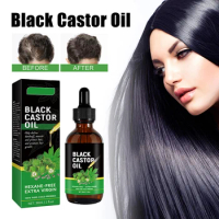 Jamaican Black Castor Oil Pure Organic Cold Pressed Unrefined Castor Oils For Hair Growth Eyelashes Eyebrows And Hair Care Oil