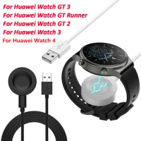 1M Wireless Charging Cable For Huawei Watch 3 4 Pro GT 3 2 Pro GT 2 Pro ECG Smartwatch Charger Replacement Charging Dock Stand