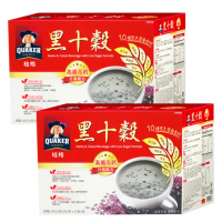 【QUAKER 桂格】黑十穀-減糖新配方x2盒(38gx50包x2盒)
