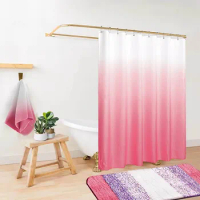 Modern Shower Curtain Hotel Bathroom Curtain Door Curtain Partition Long Heavy Duty Shower Curtain Liner