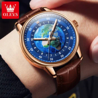 OLEVS 5583 Waterproof Quartz Men Wristwatches Alloy Strap Fashion Watch For Men