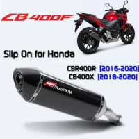 Cbr400r Slip On Exhaust For Honda Cbr400r 2016-2020 Cb400x 2018-2020 Middle Pipe Motorcycle Escape Muffler Exhaust Cbr400r