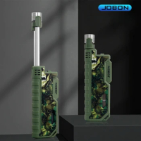 JOBON/Zhongbang Outdoor Camping Retractable Rod Igniter Visual Window Kitchen Windproof Inflatable Lighter Men's Gift