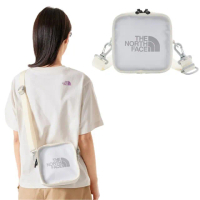 【The North Face】2.5L 大Logo多功能日用防水耐磨單肩斜背包/腰包(3VWS-XOC 白)