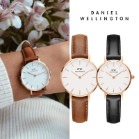 Daniel Wellington DW 手錶 Petite 系列 24mm-32mm 皮革錶/織紋錶(多款任選)